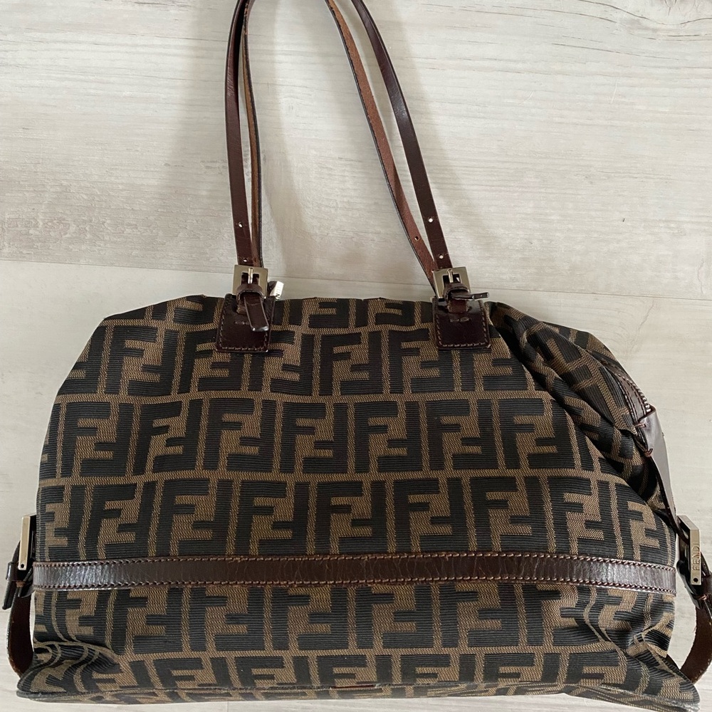 Fendi Brown and Black Tote Bag